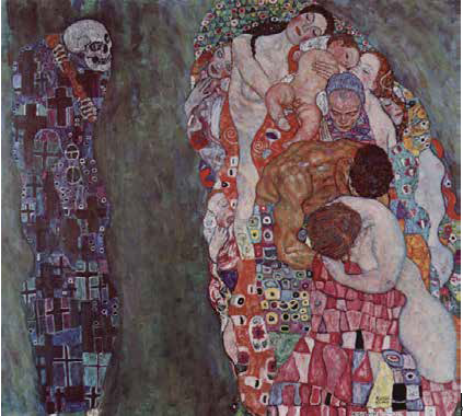 插图 克里姆特(奥地利画家)《生与死》